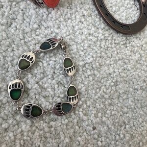 Bear wolf print bracelet